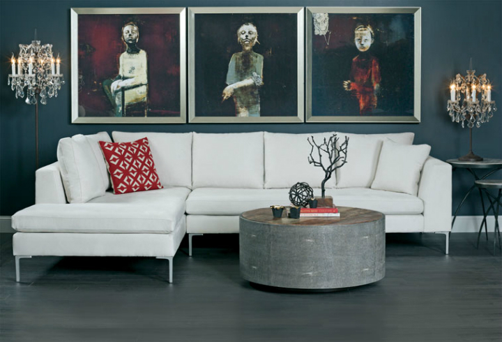 high fashion home gray wall living room idea 53