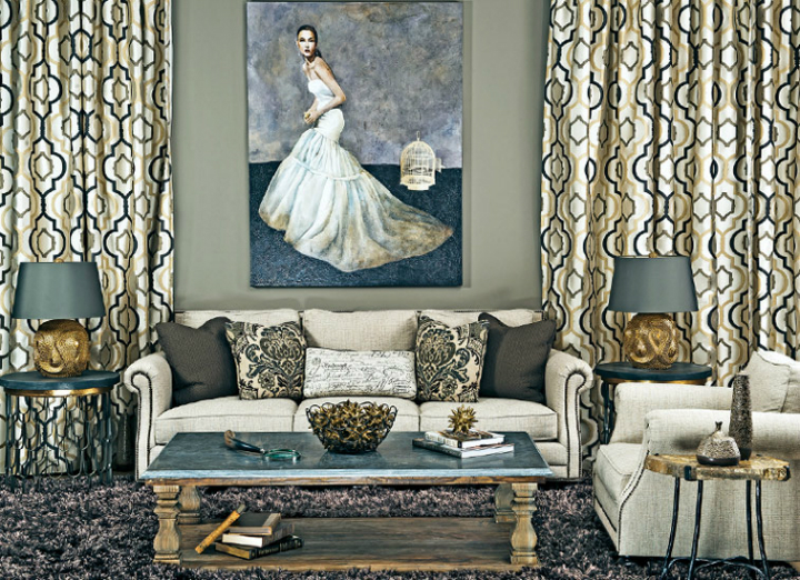 high fashion home gray wall living room idea 56