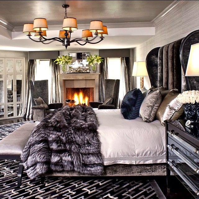 Bedroom Fireplace Decor Ideas - Tiles