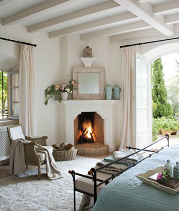 Bedroom Fireplace Design Ideas 29