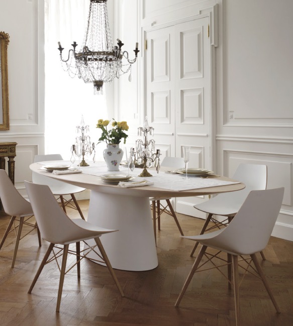 modern french dining room
