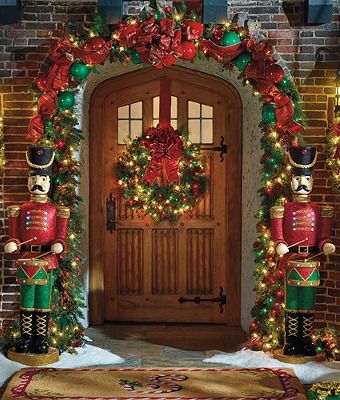 Eclectic Christmas Front Door