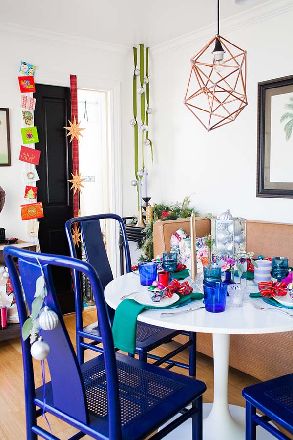 Eclectic Christmas Dining Table