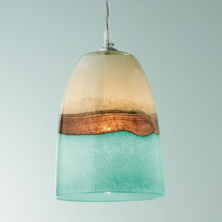 Strata Art Glass Pendant Light