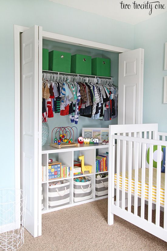 nursery built in closet idea