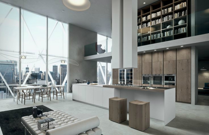 Contemporary Kitchen which Combines Planning Flexibility Technology and New Materials 2