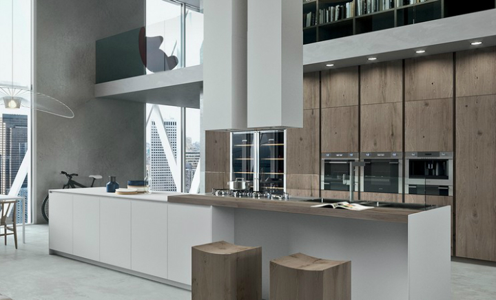 Contemporary Kitchen which Combines Planning Flexibility Technology and New Materials 