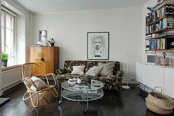 Scandinavian home interior with High-Gloss Finish 10