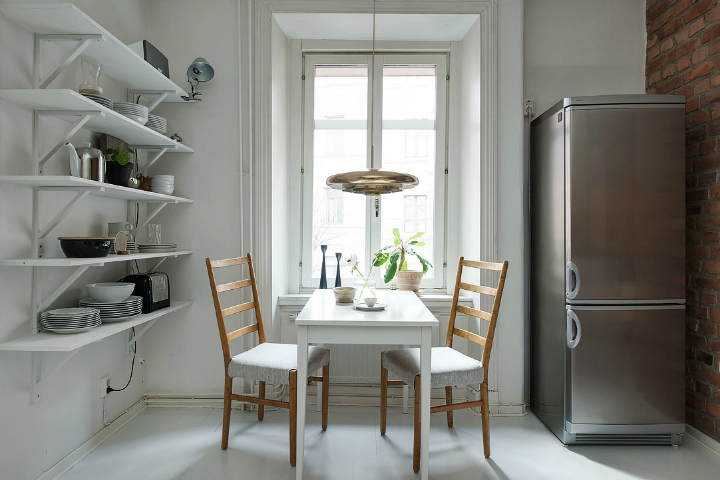 Scandinavian home interior with High-Gloss Finish 23