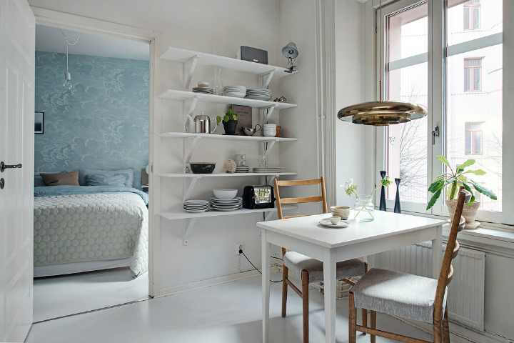 Scandinavian home interior with High-Gloss Finish 7