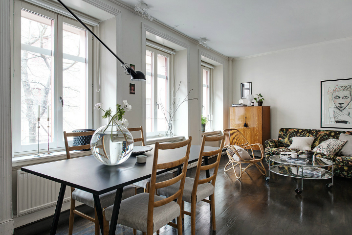 Scandinavian home interior with High-Gloss Finish 9