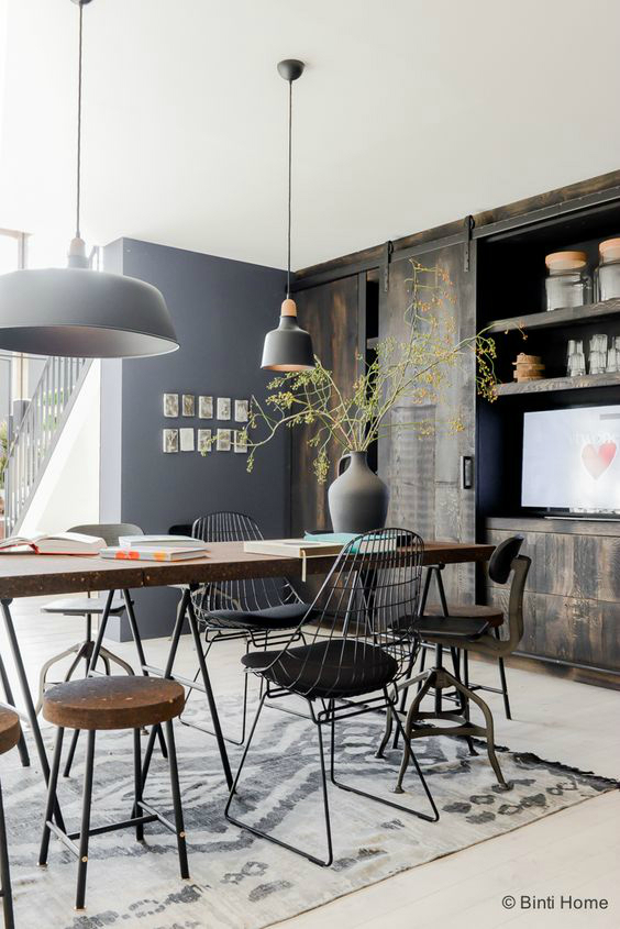 How To Create An Industrial Dining Room - Decoholic
