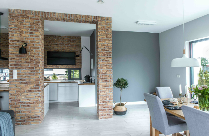 Nordic gray modern home interior design 13