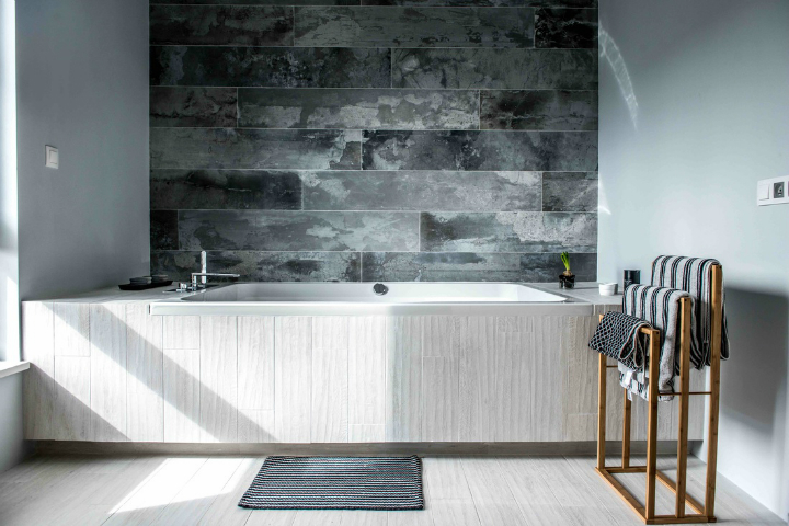 Nordic gray modern home interior design 19