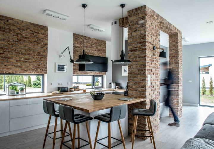 Nordic gray modern home interior design 27