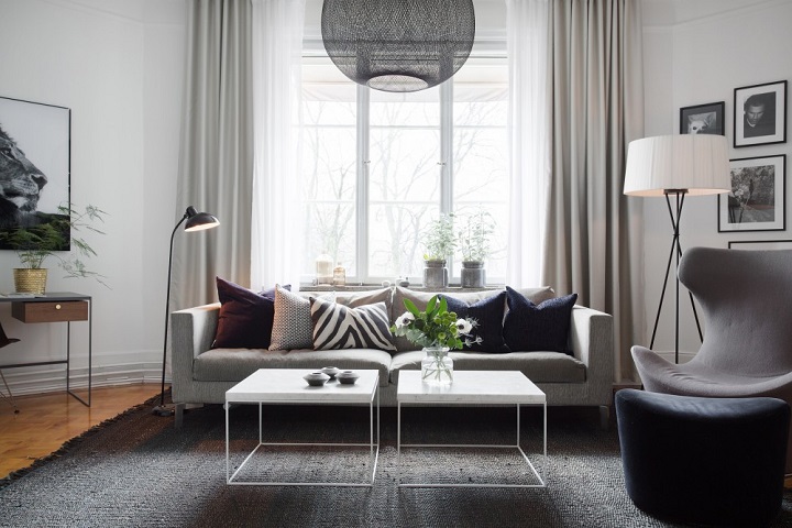 Black and White Living Room Idea 10