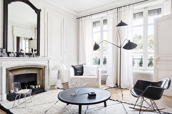 Black and White Living Room Idea 17