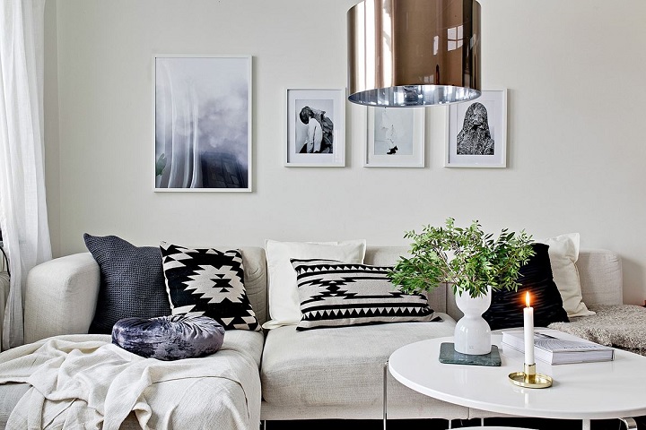 Black and White Living Room Idea 21