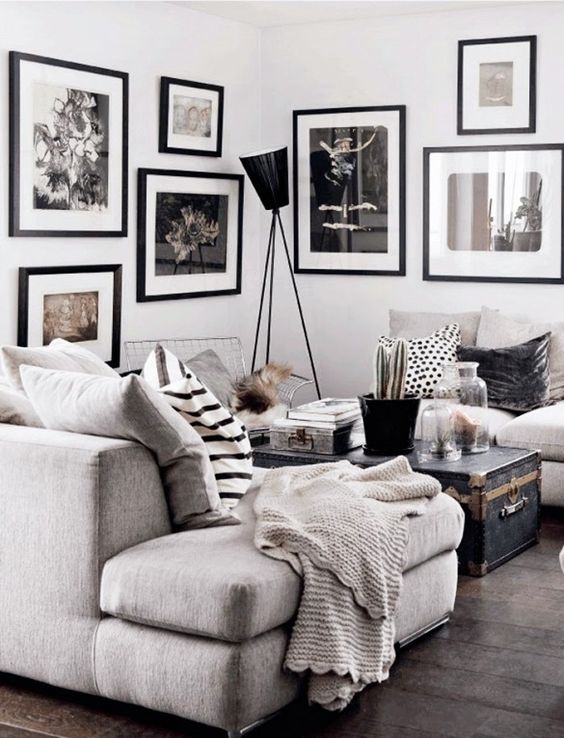 48 Black And White Living Room Ideas, White And Black Living Room