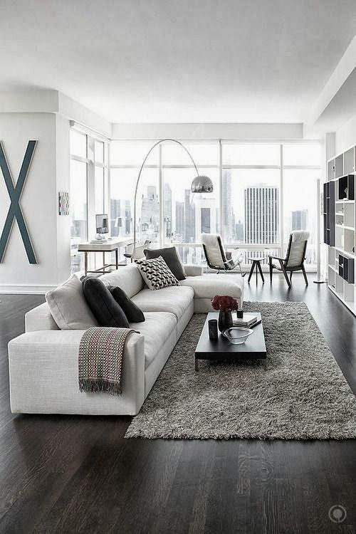 48 Black And White Living Room Ideas, Black And White Modern Living Room Decor