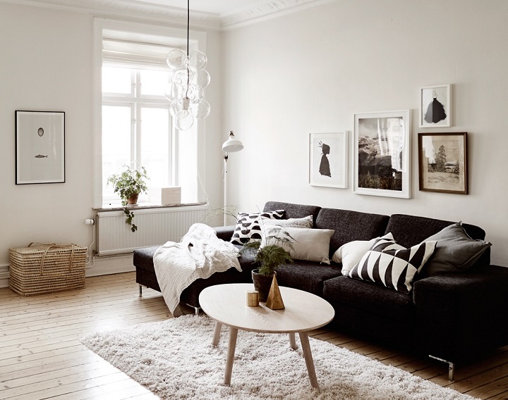 48 Black And White Living Room Ideas, Living Room Black And White Theme