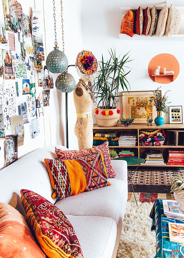 26 Bohemian Living Room Ideas Decoholic, Bohemian Style Living Room