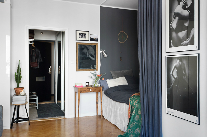 small gray scandinavian apartment 10