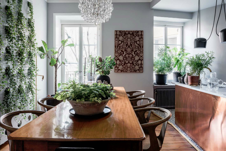 sophisticates eclectic Scandinavian apartment interior design 10