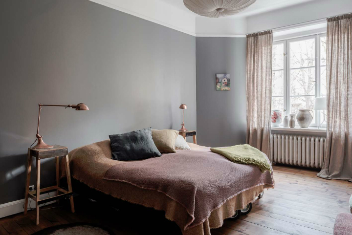 sophisticates eclectic Scandinavian apartment interior design 18
