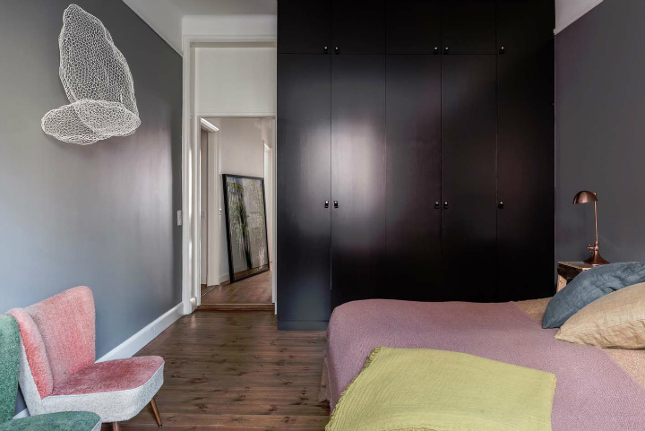 sophisticates eclectic Scandinavian apartment interior design 19