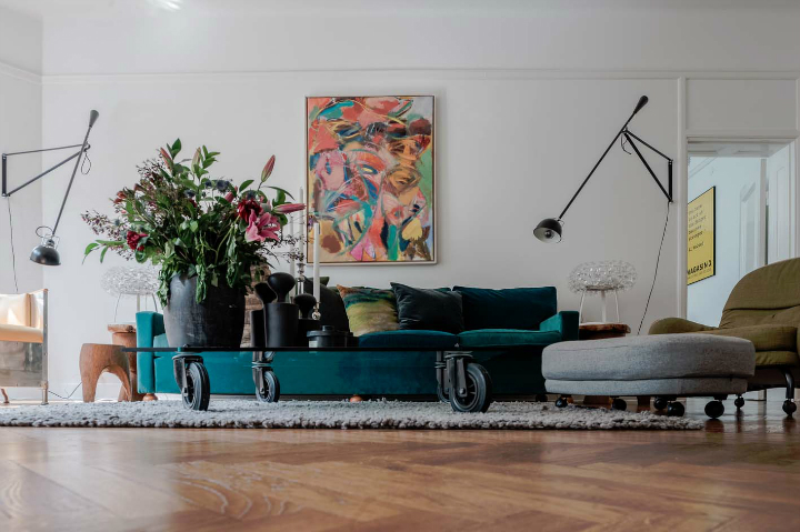 sophisticates eclectic Scandinavian apartment interior design 7
