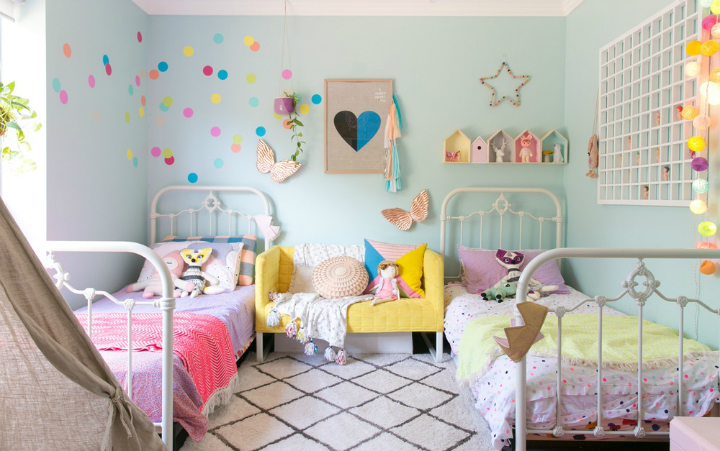 Lovely Family Home Filled With Light Color and Pattern 29