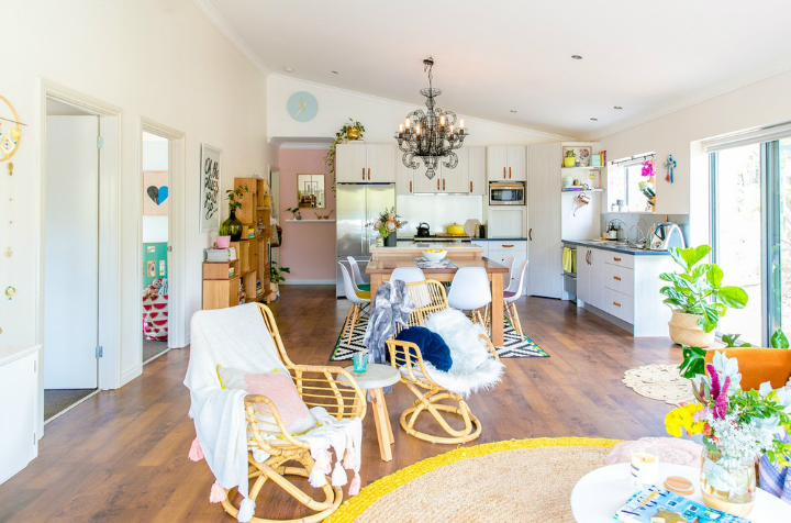 Lovely Family Home Filled With Light Color and Pattern 2