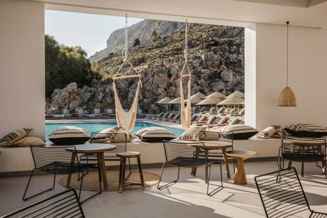 bohemian hotel design on greek island of Rhodes 28