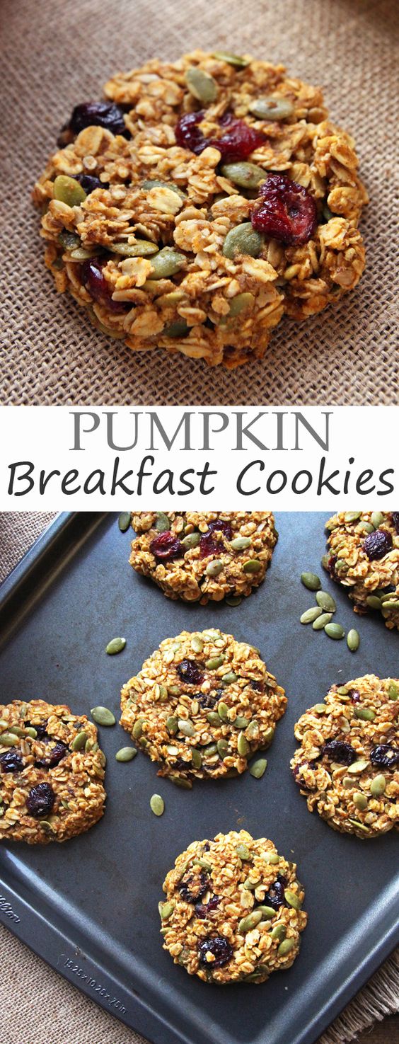Pumpkin Breakfast Cookies