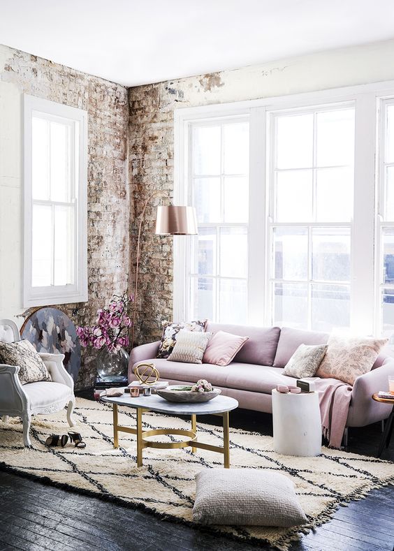 5 Ways To Add Romantic Industrial Style, Romantic Style Living Room