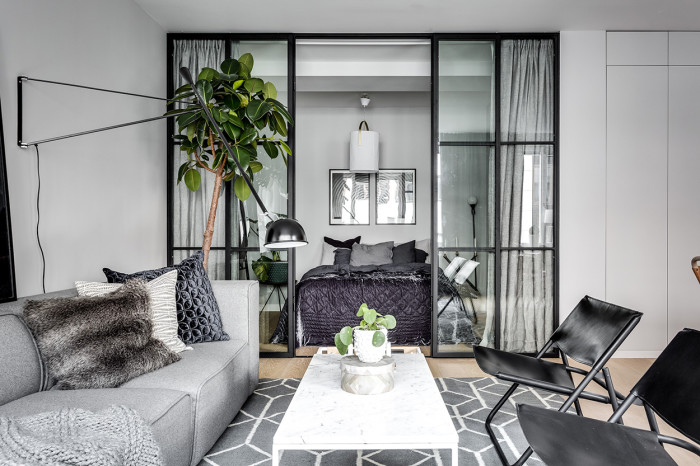 Elegant Ostermalm small apartment interior 2