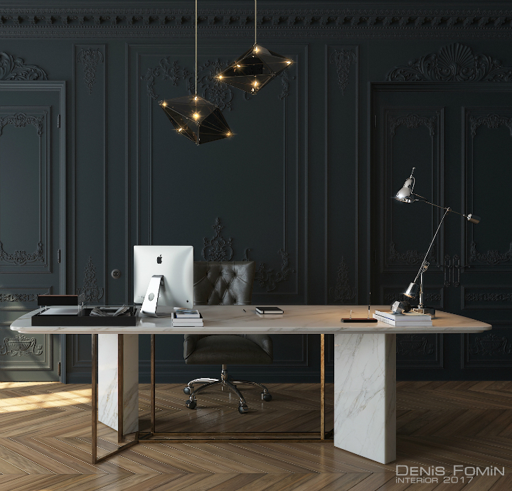 The Black Parisian Interior Design For Home Office 3