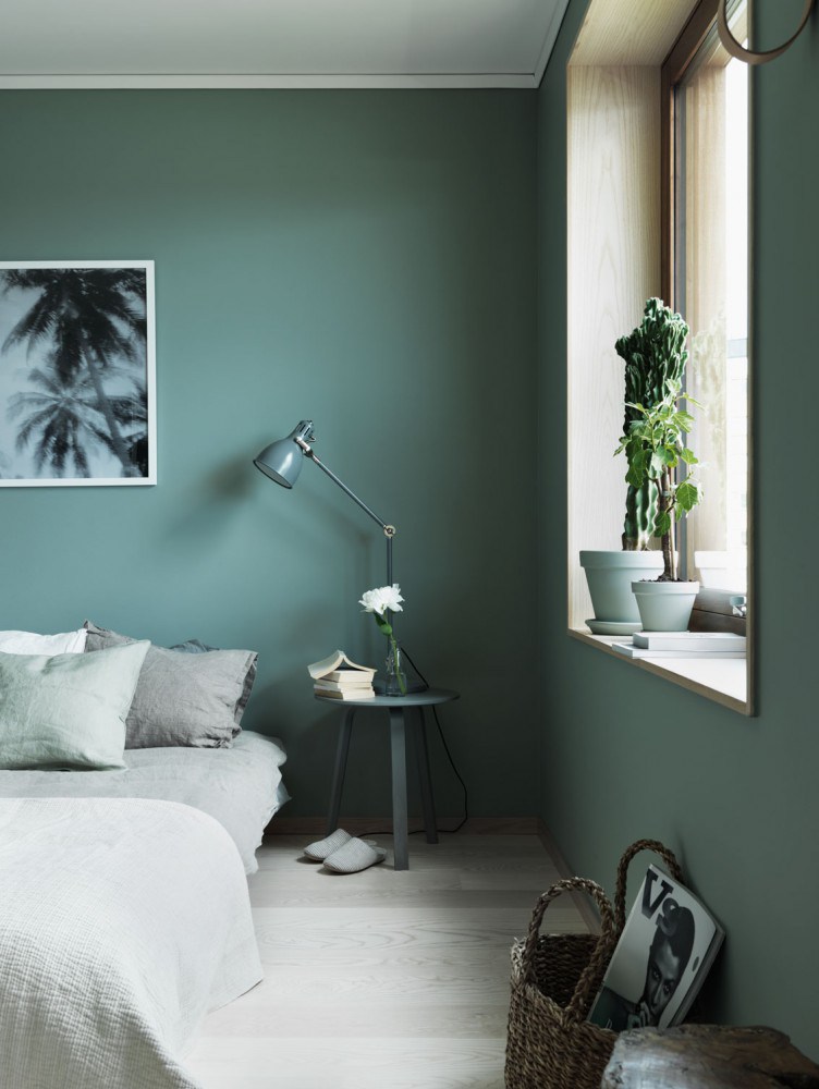 green bedroom design idea 13