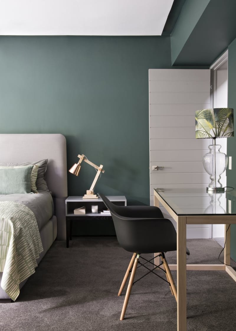 green bedroom design idea 14