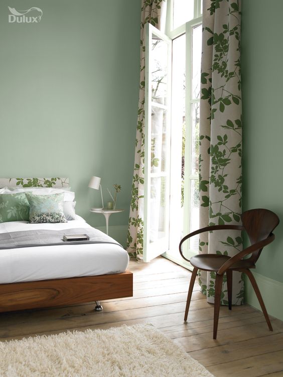 green bedroom design idea 17
