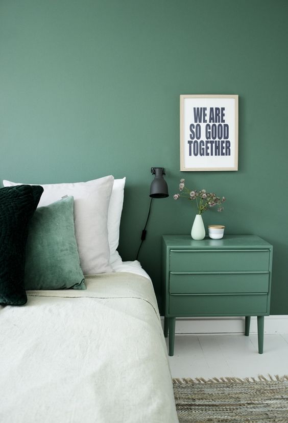 green bedroom design idea 5
