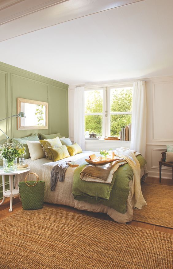 green bedroom design idea 9
