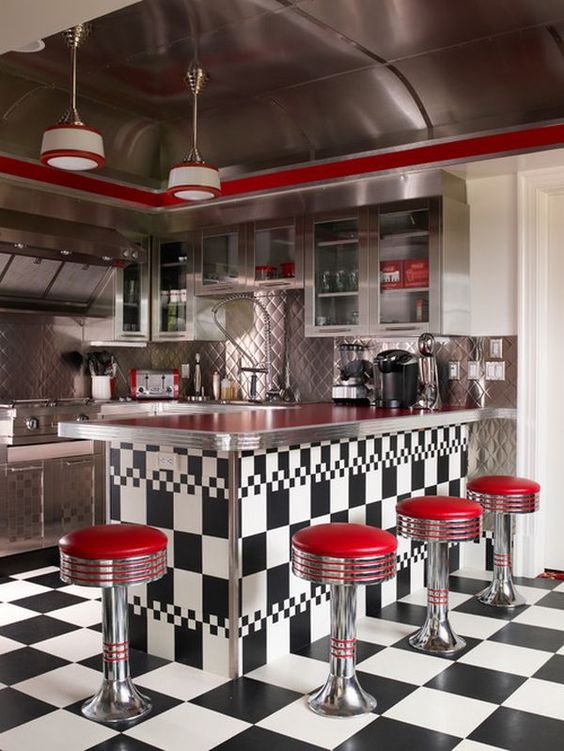retro kitchen design idea 8
