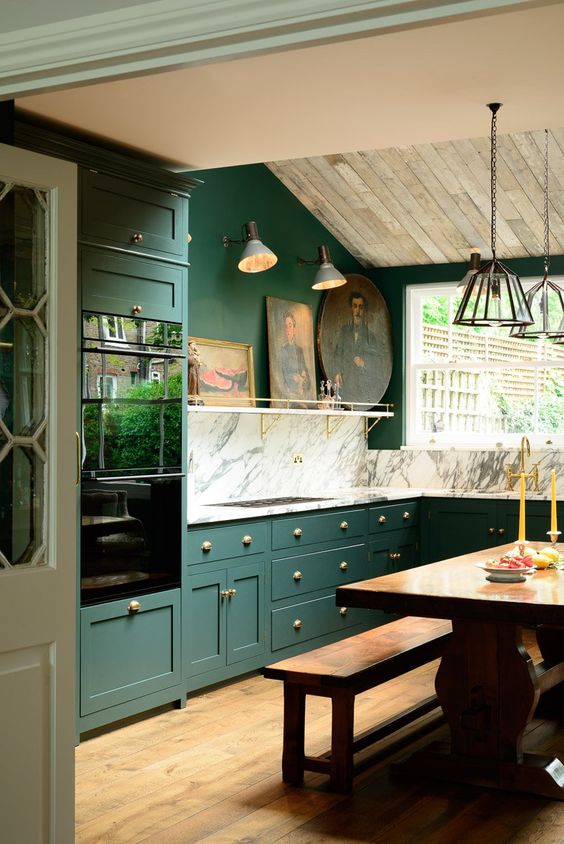 green kitchen design idea 4 