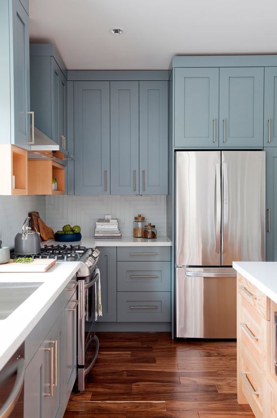 blue kitchen design idea 1