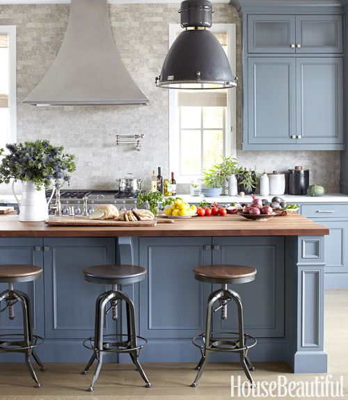blue kitchen design idea 10