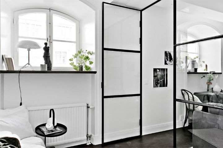 cozy Scandinavian studio apartment interior design 7
