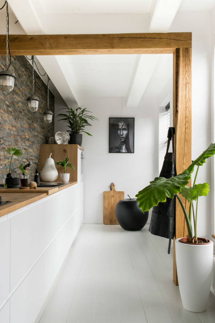 White Interior With Industrial Flair 