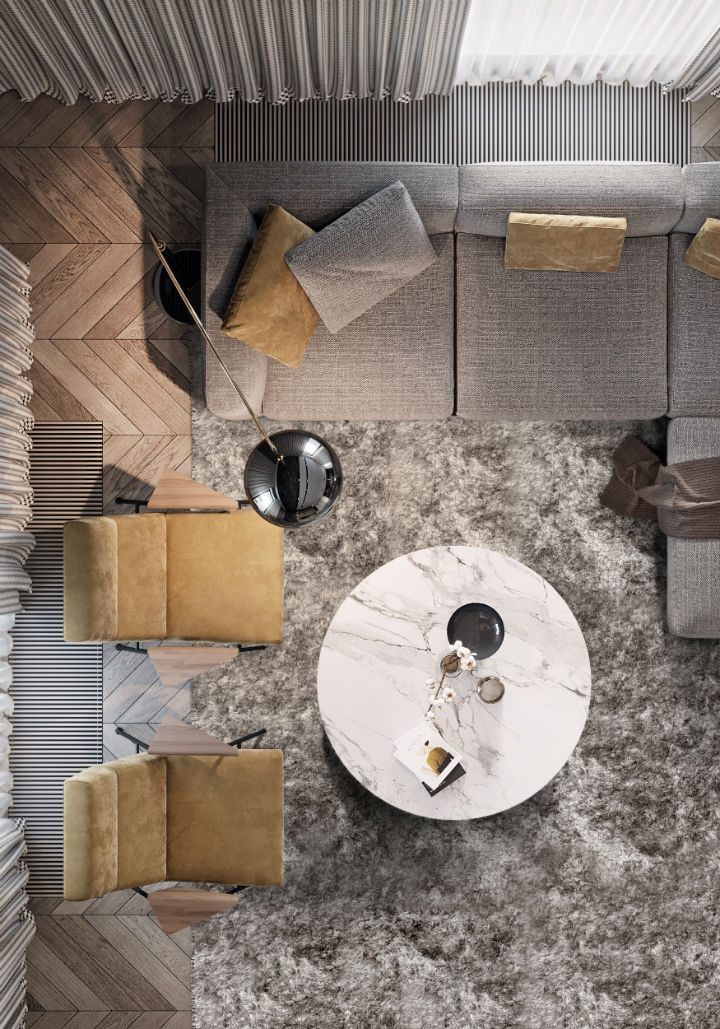 contemporary masculine apartment interior design 6